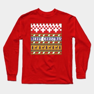 Merry Christmas - Ugly Sweater Long Sleeve T-Shirt